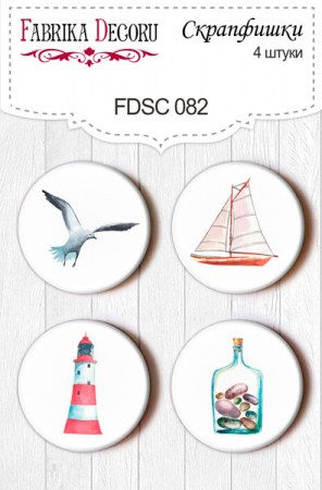 Набор скрапфишек из 4 шт. FDSC 082, купить - БлагоЛис