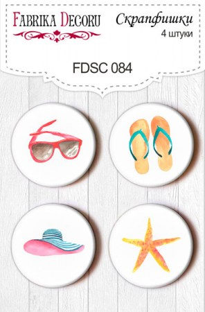 Набор скрапфишек из 4 шт. FDSC 084, купить - БлагоЛис