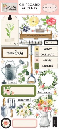 Набор чипборда "Spring market", ТМ Carta Bella, купить - БлагоЛис