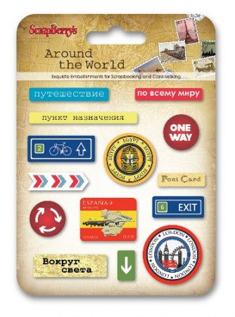 Набор эпоксидных наклеек SCB Вокруг Света (RU), купить - БлагоЛис