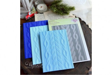Папка для тиснения 3D "Вязаный мотив", ТМ Agiart, купить - БлагоЛис