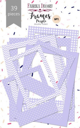 Набор рамок № 1 Purple, 39 штук, плотность 250 грамм, ТМ Фабрика Декора , купить - БлагоЛис