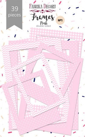 Набор рамок № 1 Pink, 39 штук, плотность 250 грамм, ТМ Фабрика Декора  , купить - БлагоЛис