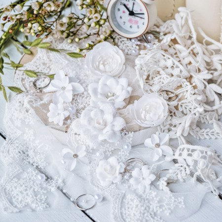 Набор цветов "Diamond" белый, ТМ Pastel flowers, купить - БлагоЛис