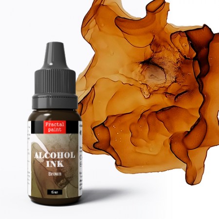 Спиртовые чернила «Brown» (Коричневый), 15 мл., ТМ Fractal Paint, купить - БлагоЛис
