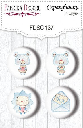 Набор скрапфишек из 4 шт. FDSC 137, купить - БлагоЛис