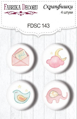 Набор скрапфишек из 4 шт. FDSC 143, купить - БлагоЛис