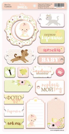 Чипборд для скрапбукинга 18 шт. от Scrapmir Doll Baby, купить - БлагоЛис