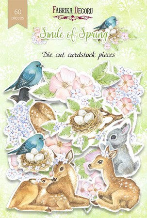 Набор высечек, коллекция ""Smile of spring",60 шт., ТМ Фабрика Декора, купить - БлагоЛис