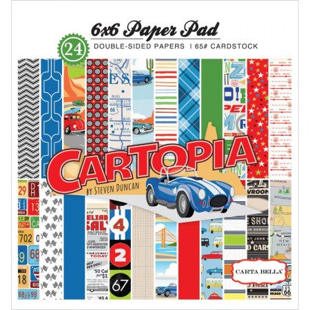 Набор двусторонней бумаги Cartopia 15 х 15 см, 24 листа, Carta Bella, купить - БлагоЛис