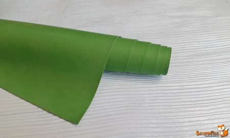 Переплетная экокожа матовая, травяная, отрез 35 х 50 см, Италия, купить - БлагоЛис