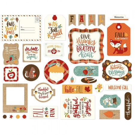 Набор высечек Ephemera Celebrate Autumn, 33 элемента, Echo park , купить - БлагоЛис