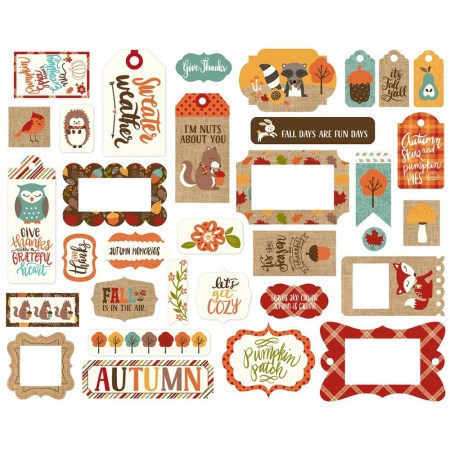 Набор высечек Frames & tags Celebrate Autumn, 33 элемента, Echo park, купить - БлагоЛис