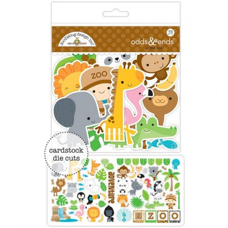 Набор высечек At The Zoo, 73 элемента, ТМ  Doodlebug design , купить - БлагоЛис