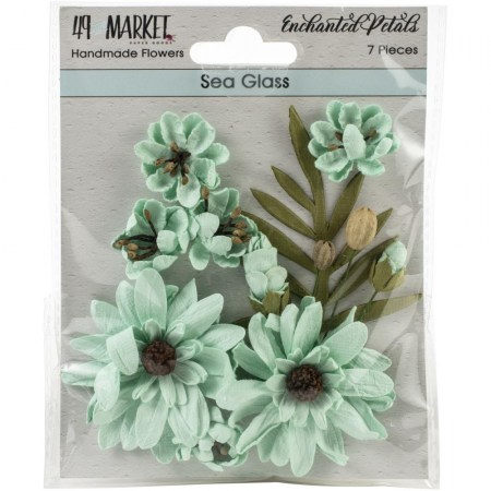 Набор цветов и бутонов Sea Glass Enchanted Petals, 7 цветов + 4 бутона, ТМ 49 & Market      , купить - БлагоЛис
