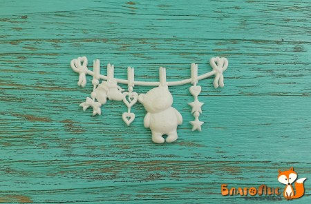 Фигурка из пластика Гирлянда с мишкой, 3,5 х 7 см, купить - БлагоЛис