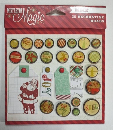 Набор брадсов и тегов Mistletoe Magic, 25 элементов, MME, купить - БлагоЛис