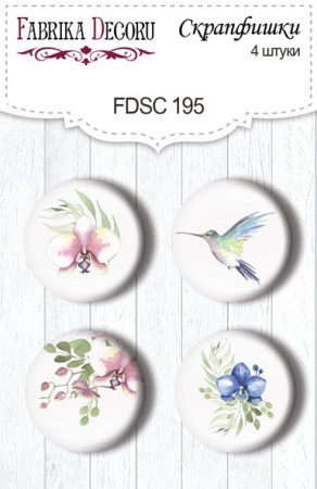 Набор скрап фишек, 4 шт. FDSC-195, ТМ Фабрика Декора, купить - БлагоЛис