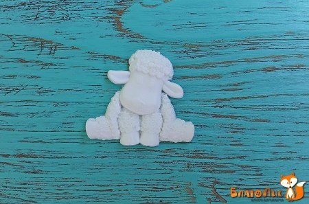 Фигурка из пластика Барашек, 4 х 3,5 см, купить - БлагоЛис