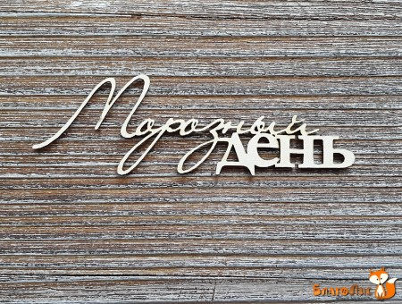 Надпись "Морозный день", купить - БлагоЛис