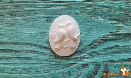 Фигурка из пластика Камея с птицами, 3 х 4 см, купить - БлагоЛис