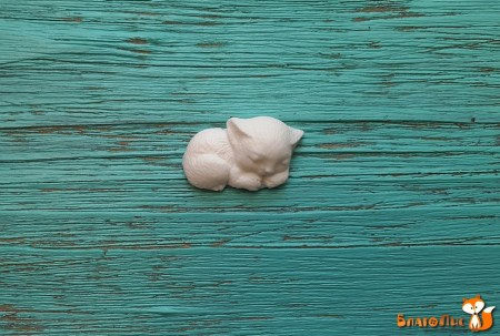 Фигурка из пластика Котенок, 1,5 х 2,5 см, купить - БлагоЛис