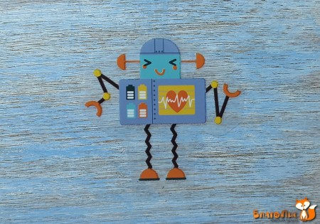 Термонаклейка "Роботы №10", 6 х 5.5 см, купить - БлагоЛис