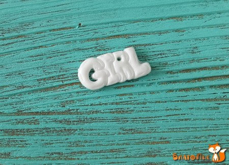 Фигурка из пластика Надпись Girl, купить - БлагоЛис