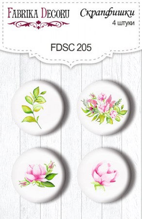 Набор скрап фишек, 4 шт. FDSC-205, ТМ Фабрика Декора    , купить - БлагоЛис