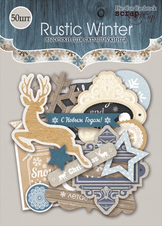 Набор высечек для скрапбукинга Rustic Winter, 53 шт. от Scrapmir, купить - БлагоЛис