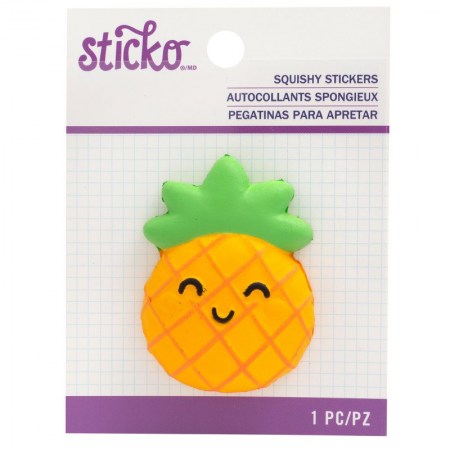 Объемный стикер Pineapple, 5,5 см, Sticko, купить - БлагоЛис