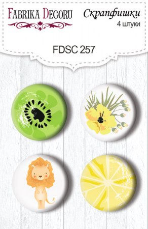 Набор скрап фишек, 4 шт. FDSC-257, ТМ Фабрика Декора   , купить - БлагоЛис