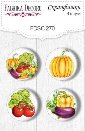 Набор скрап фишек, 4 шт. FDSC-270, ТМ Фабрика Декора , купить - БлагоЛис
