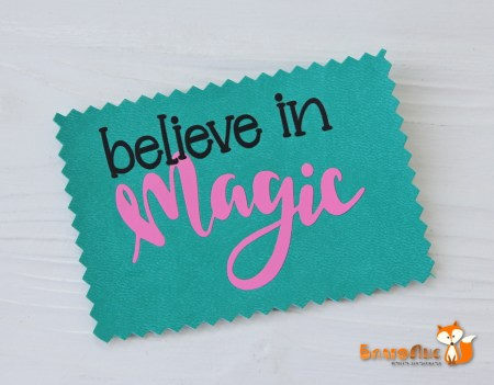 Надпись из термотрансферной пленки "believe in Magic", 7х5.5 см., купить - БлагоЛис