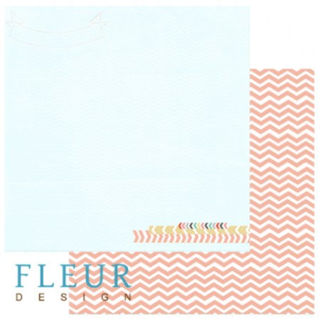 Лист двусторонней бумаги 30,5x30,5 см 190 грамм Fleur Просторы, коллекция Следуй за мечтой, купить - БлагоЛис