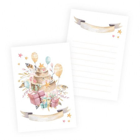 Набор карточек для журналинга (записей) Cute & Co. для девочек, 10 х 15 см, плотность 240 грамм, 10 штук, ТМ Piatek Trzynastego , купить - БлагоЛис