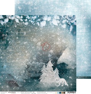 Набор двусторонней бумаги SNOWY WINTERLAND, 30,5 х 30,5 см, 6 листов + бонус, плотность 250 грамм, ТМ Craft O'Clock