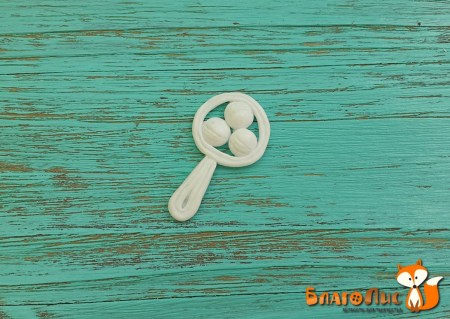 Фигурка из пластика Погремушка, 2 х 3,5 см, купить - БлагоЛис