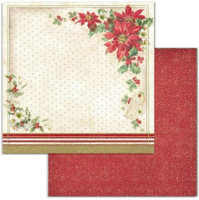 Набор двусторонней бумаги для скрапбукинга  CLASSIC CHRISTMAS 30,5 х 30,5 см, 190 гр, 12 двусторонних листов, Stamperia