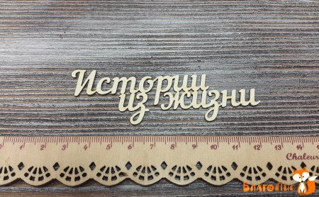 Надпись Истории из жизни, 9.5 см, купить - БлагоЛис