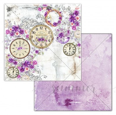 Набор двусторонней бумаги "Amethyst", 10 листов + 1 бонус, 30,5 х 30,5 см, 190 г, ТМ Summer Studio