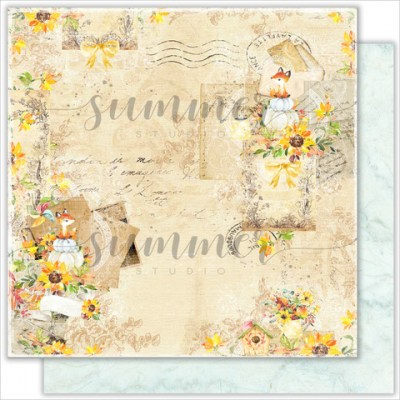 Набор двусторонней бумаги Autumn stories, 10 листов + 1 бонус, 30,5 х 30,5 см, 190 г, ТМ Summer Studio