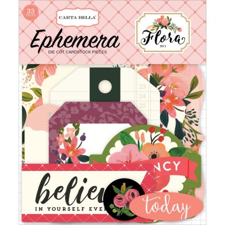 Набор высечек "Flora", 33 элемента, Carta Bella, купить - БлагоЛис