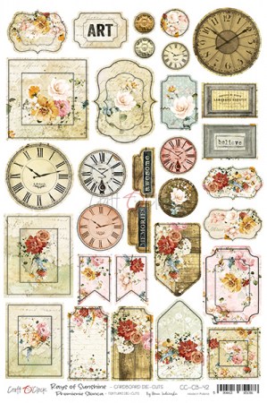 Вырубка из чипборда RAYS OF SUNSHINE, 20х30 см, ТМ Craft O'Clock, купить - БлагоЛис