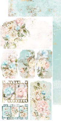 1/2 Набора бумаги для вырезания SCENT OF NOSTALGIA, 15,5 х 30,5 см, 6 двусторонних листов, плотность 250 грамм, ТМ Craft O'Clock