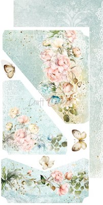 1/2 Набора бумаги для вырезания SCENT OF NOSTALGIA, 15,5 х 30,5 см, 6 двусторонних листов, плотность 250 грамм, ТМ Craft O'Clock
