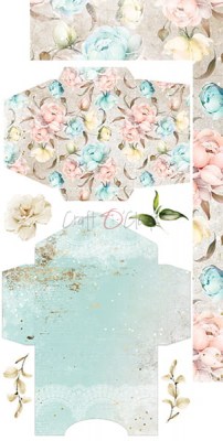 1/2 Набора бумаги для вырезания SCENT OF NOSTALGIA, 15,5 х 30,5 см, 6 двусторонних листов, плотность 250 грамм, ТМ Craft O'Clock