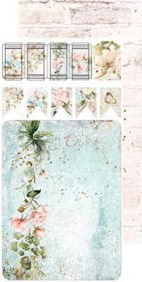 1/2 Набора бумаги для вырезания SCENT OF NOSTALGIA, 15,5 х 30,5 см, 6 двусторонних листов, плотность 250 грамм, ТМ Craft O'Clock