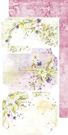 1/2 Набора бумаги для вырезания SUMMER FLOWERS, 15,5 х 30,5 см, 6 двусторонних листов, плотность 250 грамм, ТМ Craft O'Clock, купить - БлагоЛис