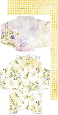 1/2 Набора бумаги для вырезания SUMMER FLOWERS, 15,5 х 30,5 см, 6 двусторонних листов, плотность 250 грамм, ТМ Craft O'Clock